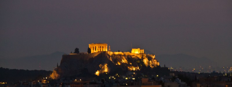 Acropolis At Night